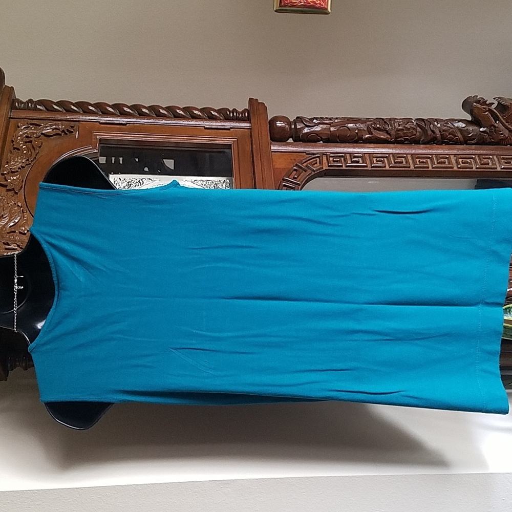 j. jILL, Teal, top, sleeveless, round neck, size XS - Picture 5 of 6